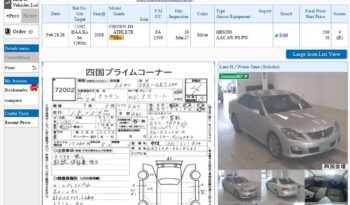 2010 Toyota crown Athlete full